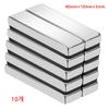 10Pcs 40x10x5mm Strong Neodymium Magnet NdFeB N35 Square Permanent Magnetic Imanes Disc