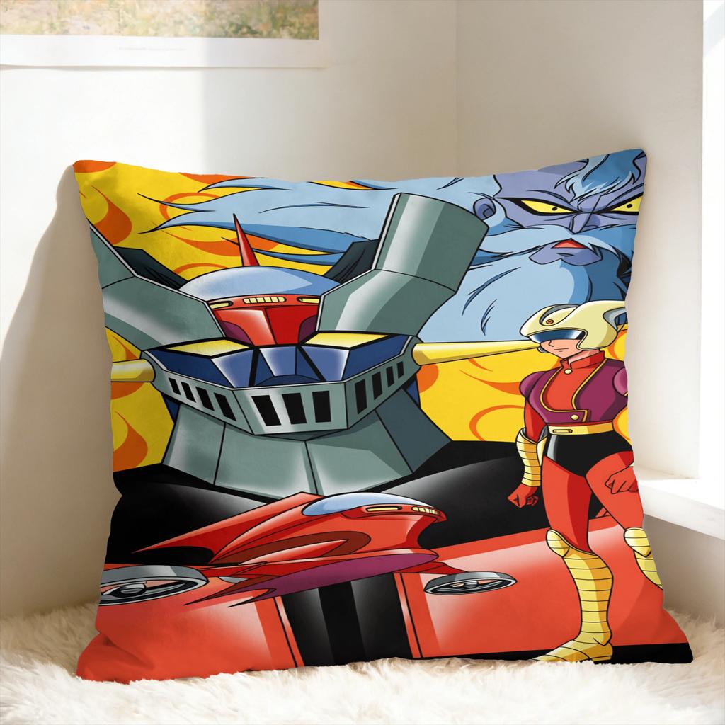 Мультяшная Наволочка Rocket Punch Mazinger Z Новинка Наволочка Для Стула Дивана Домашний Декор Мягкая Наволочка На Подушку Подарок На День Рождения