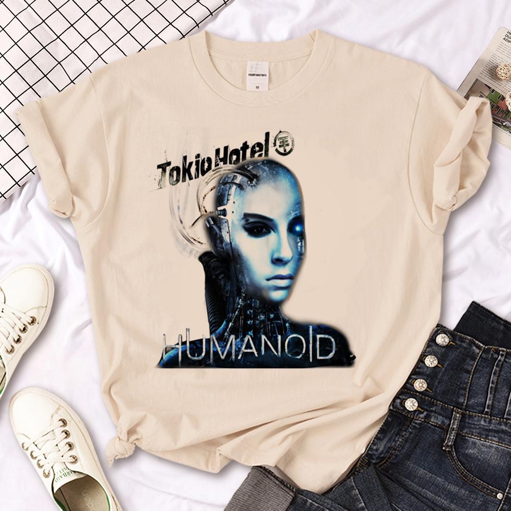 Футболка Tokio Hotel для подростка Университетская Дышащая Готическая Цифровая футболка Ретро корейская одежда с принтом Красочная Готическая эстетика