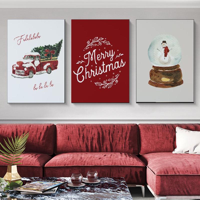 Скандинавская рождественская тема, сладкие цитаты, счастливое Рождество, настенное искусство, холст, живопись, постеры и принты, фотографии, декор для комнаты, домашнего праздника