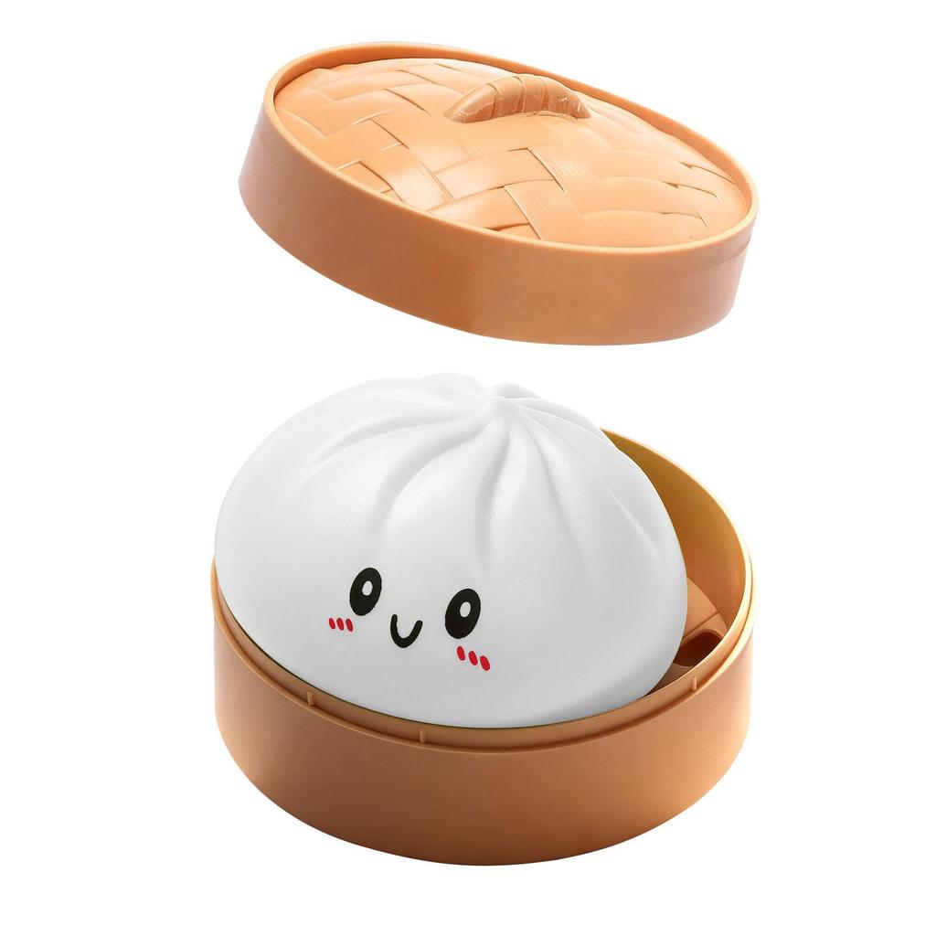 Cute Slow Rebound Baozi Stress Relief Squeeze Toy - Soft, Fun & Portable Office Ornament
