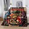 H-Hunter x Hunter Anime Print Flannel Blanket Ultra Soft Warm Throw For Bedroom Living Room Indoor Home Decor Holiday Gift