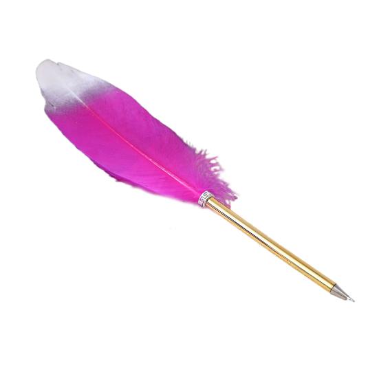 Медное перо, гусиная ручка, гладкое письмо, прочный элегантный дизайн, устойчивая к поломке Рождественский подарок, свадебная ручка для подписи