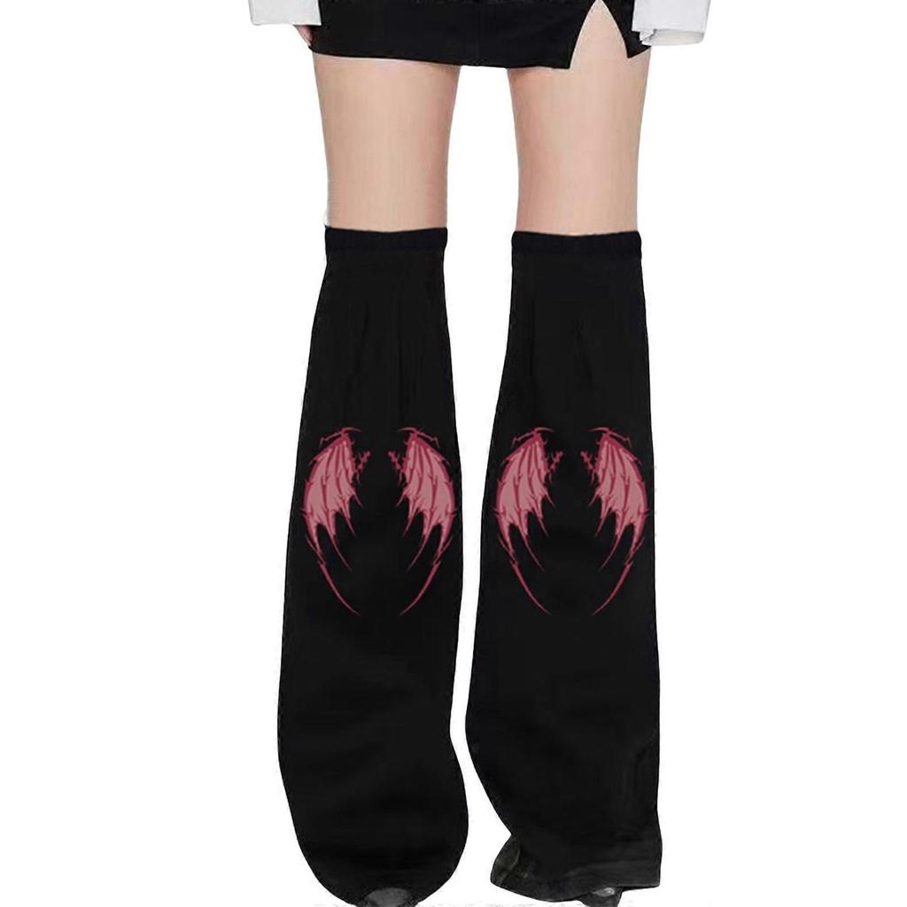 Womens Flared Long Leg Socks Subcultures Leg Warmers Harajuku Punk Boot Socks Fashion Baggy Cuffs Ankle Heap Socks
