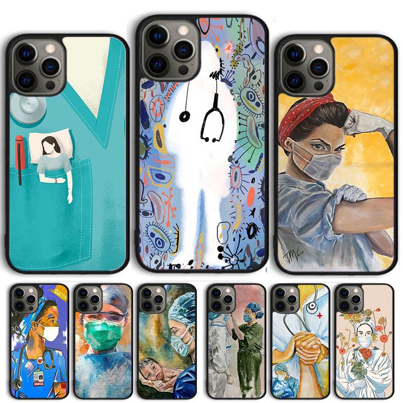 Чехол для телефона 'Медицина Доктор Медсестра' для iPhone 17 Air 15 16 Чехол 11 13 14 Pro Max 12 Plus Max Fundas