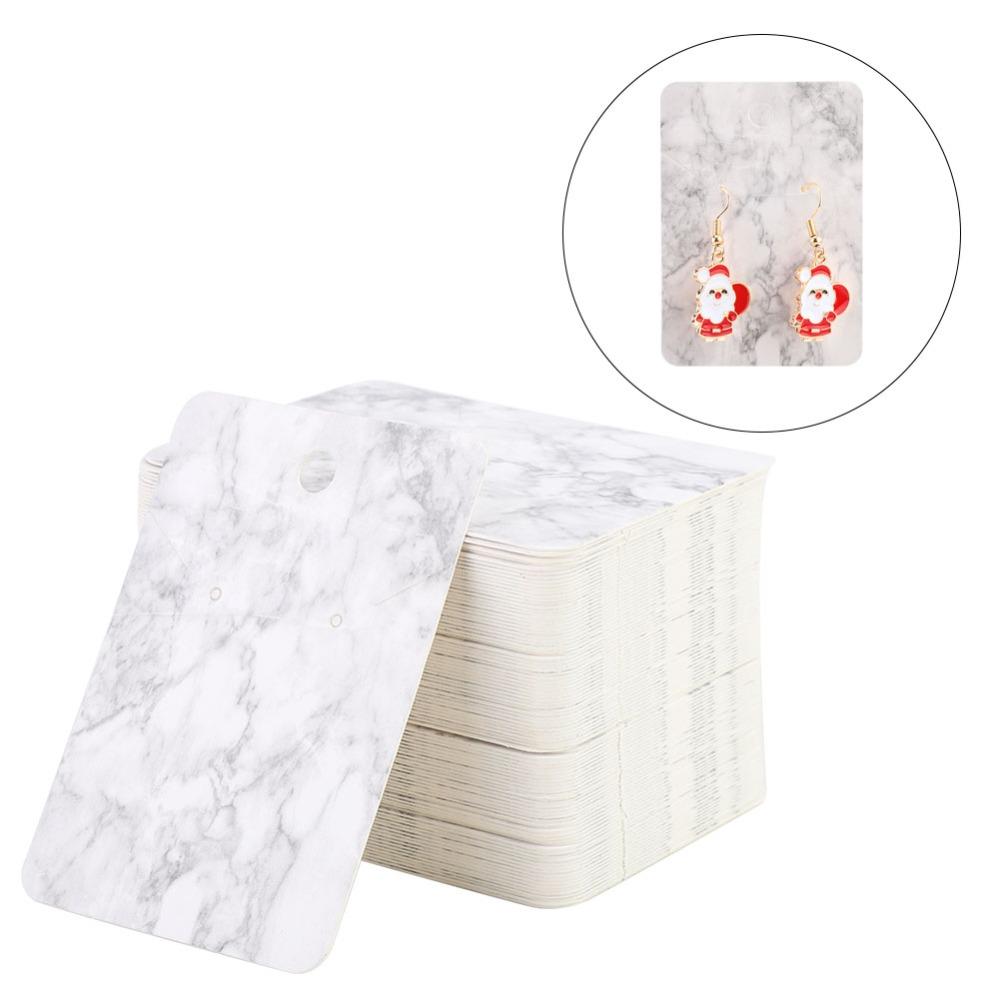 100Pcs 5 x 7cm Marble Pattern Jewelry Display Cards Handmade jewelry finished product packaging