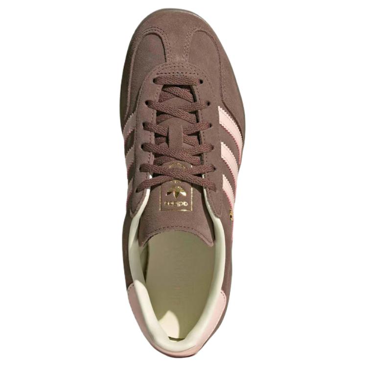 Adidas Оригинальные Gazelle Indoor Удобные Универсальные Тренировочные Кроссовки Женская Обувь Темно-Коричневые JR2431