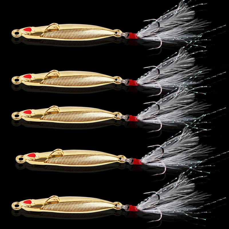 Рыболовные приманки 5 шт. ложка-спиннер приманка для форели морская приманка металлическая приманка рыболовные снасти приманка для морской рыбалки