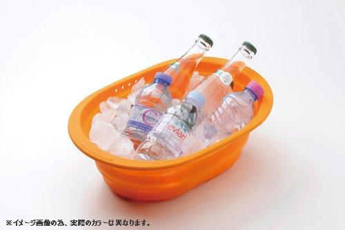 Wahei Freiz Kitchen Plumbing Supplies, Sukitto Silicone Washtub, Oval, Pink, Foldable, SR-4881