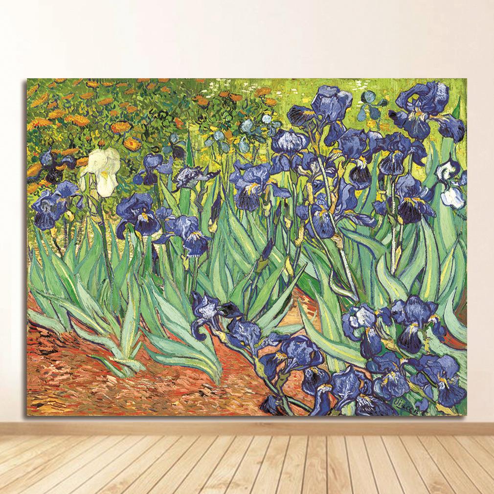 Posters and Prints Wall Picture for Living Room Harvest At La Crau by Van Gogh Landscape Oil Painting Reproductions On Canvas