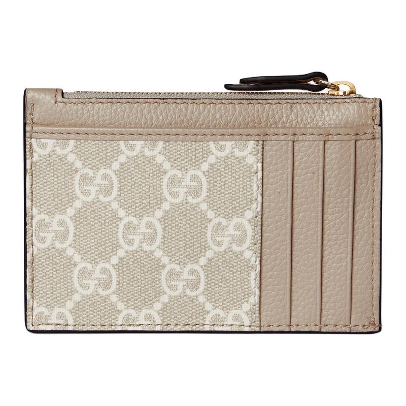 Gucci GG Supreme brand logo design Supreme canvas key bag women's beige