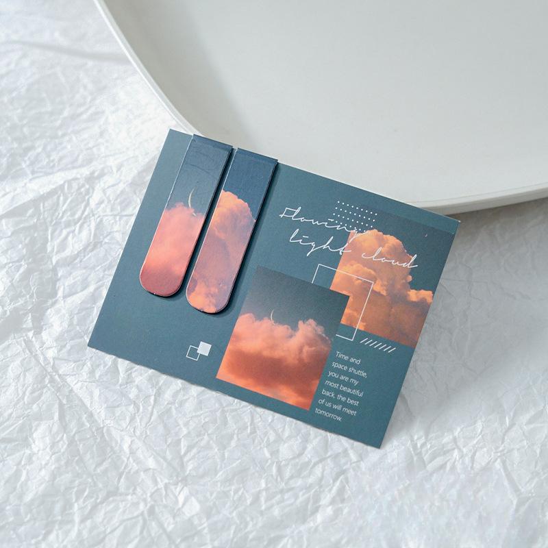 2/4/5 шт./набор Китайская ретро закладка Бамбук Лотос Журавль Пейзаж Закладка для подарка учителю Винтажная эстетическая магнитная закладка