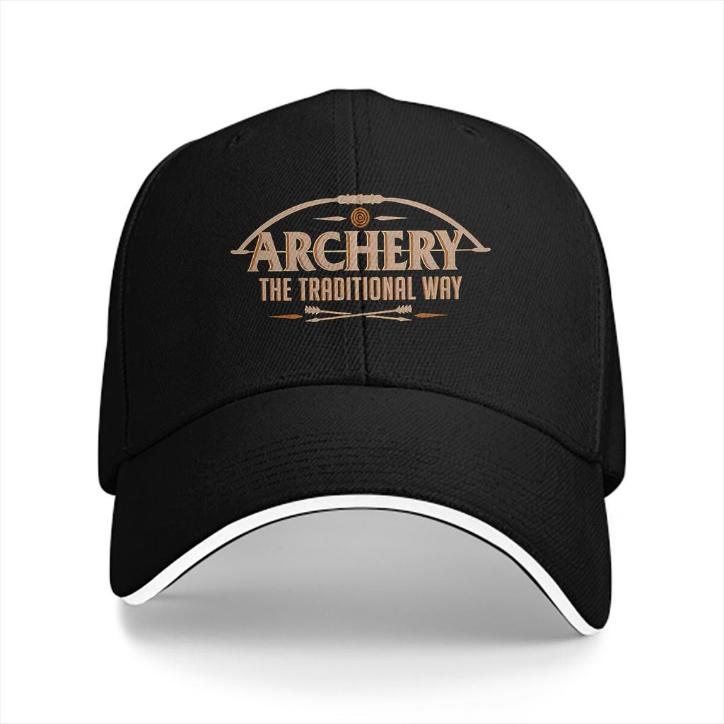 Washed Unisexs Baseball Cap Archery The Traditional Way Sports Hunting Trucker Snapback Caps Dad Hat Archery Lover Golf Hats