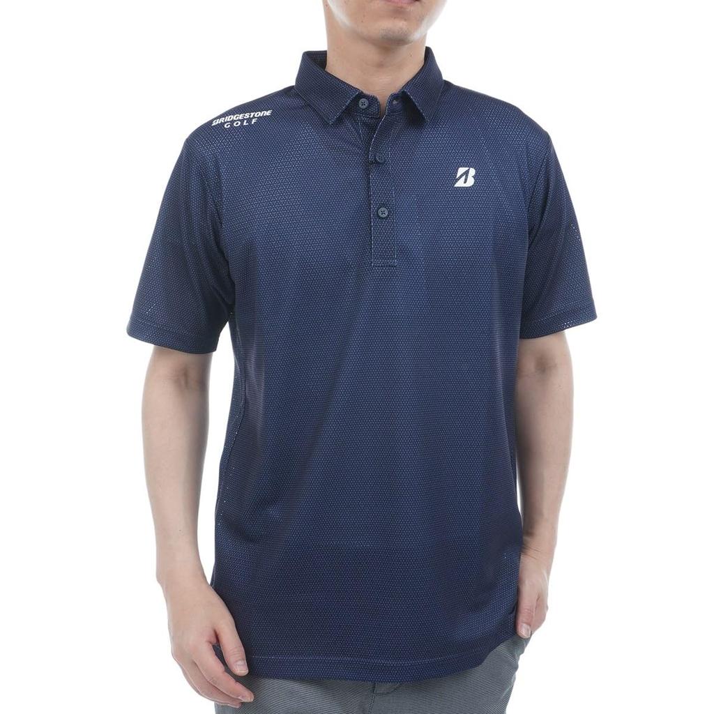 BRIDGESTONE Golf Men's Retro Short Sleeve Shirt, Size 3GE04A, NA