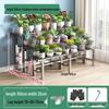 Stainless Steel Multi-Tiered Balcony Plant Stand