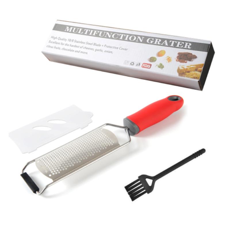 Mill Cheese Grater Stainless Steel Lemon Zester Citrus Ginger Garlic Grater Long Handle Vegetables Kitchen Tool Manual Slicer