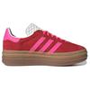 adidas Gazelle Bold Collegiate Red Lucid Pink Женские кроссовки Core-White IH7496
