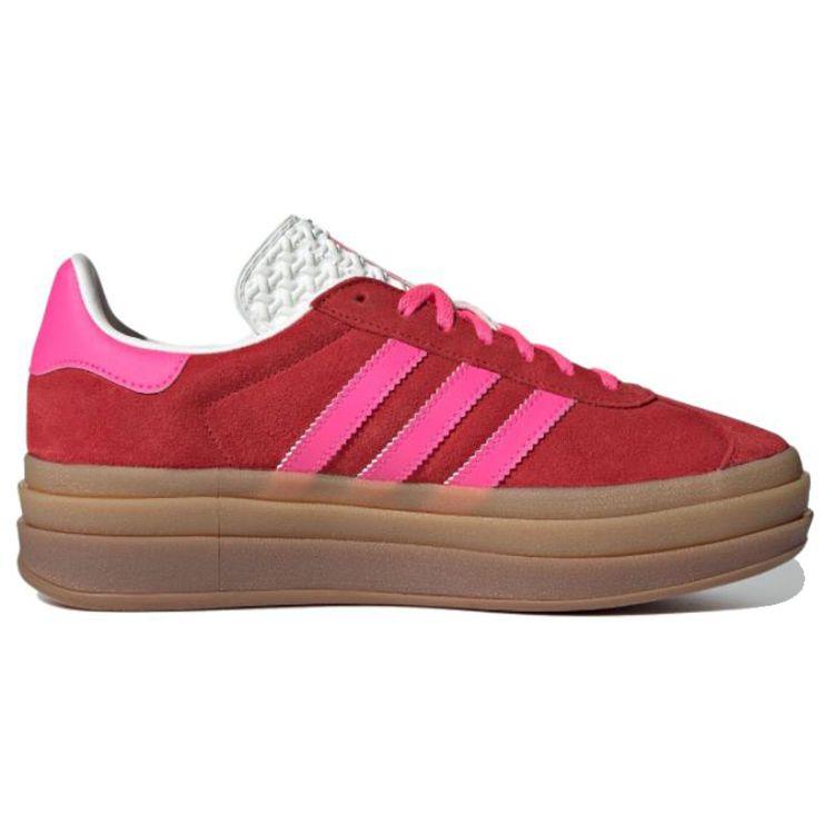adidas Gazelle Bold Collegiate Red Lucid Pink Женские кроссовки Core-White IH7496