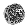 Metal Bead 11mm Antique Silver Large Hole 4mm 3 Pieces