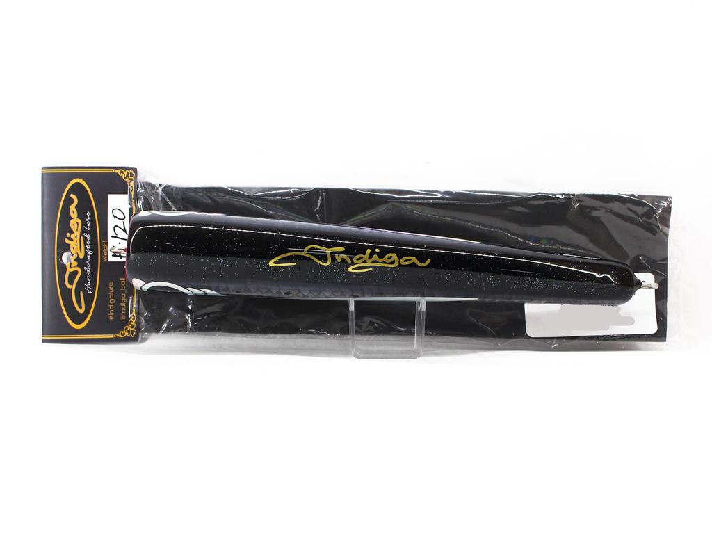 Поппер Indiga Diving 120 грамм Черный с блестками (2128)