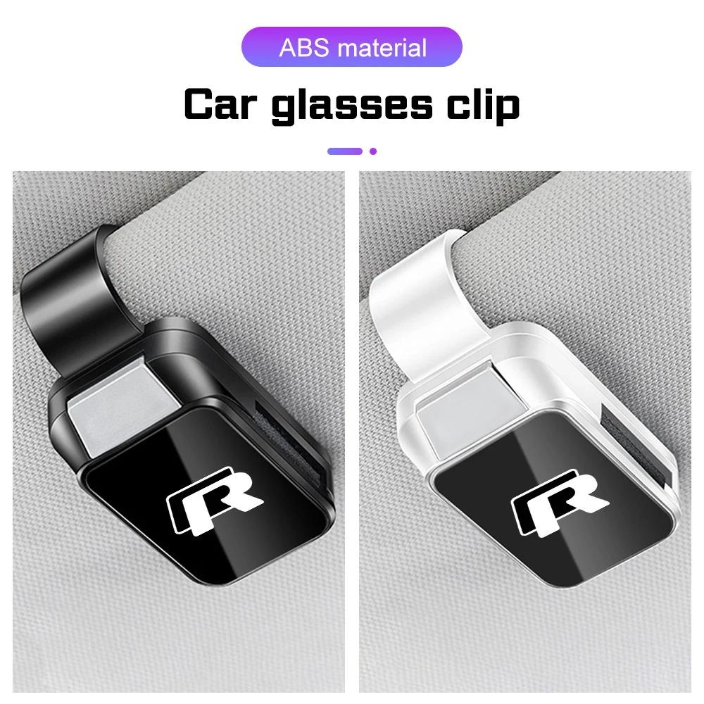 lijk1 Fashion Automotive Glasses Clip Sunglasses Holder For VW Volkswagen ID.3 4 5 Golf Polo GTI R Passat Tiguan T-ROC Touran Scirocco