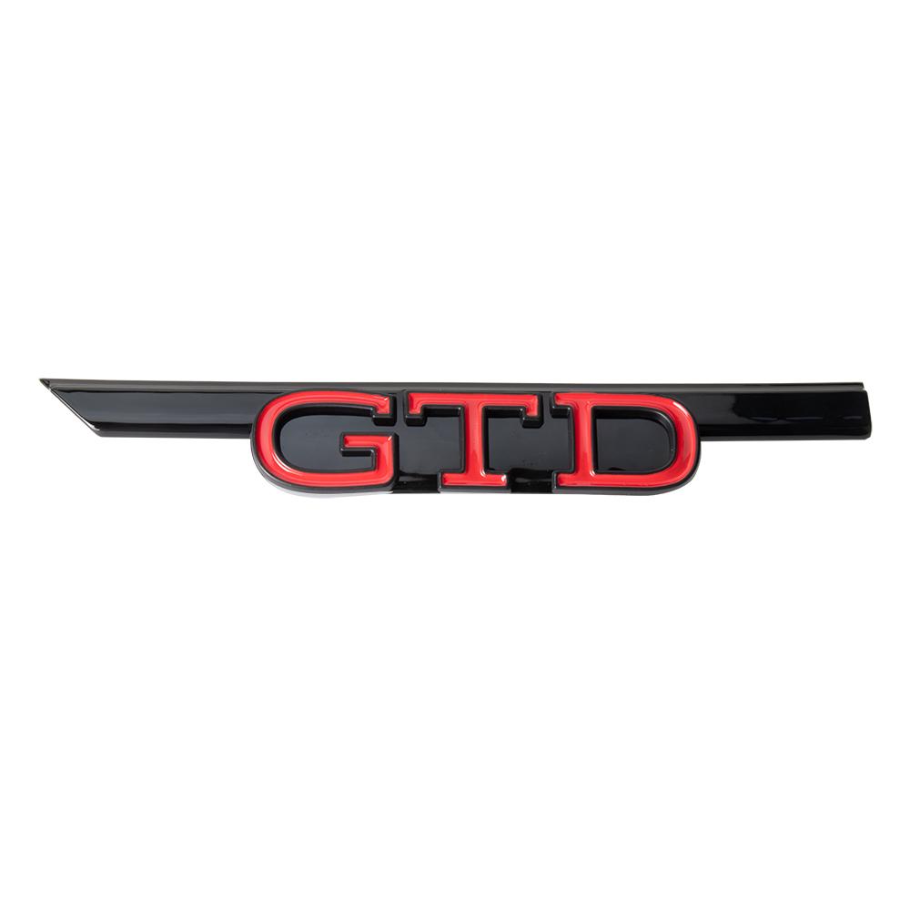 AABIL1 Car GTD GTI Logo Front Grill Emblem Trim Sticker Badge Accessorie For VW Volkswagen GTI Golf8 Polo Passat Mk6 MK7 Tiguan R RLine