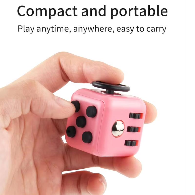 Mini Fidget Cube Toy Vinyl Desk Finger Toys Squeeze Fun Stress Reliever Antistress Stress Cube Toys