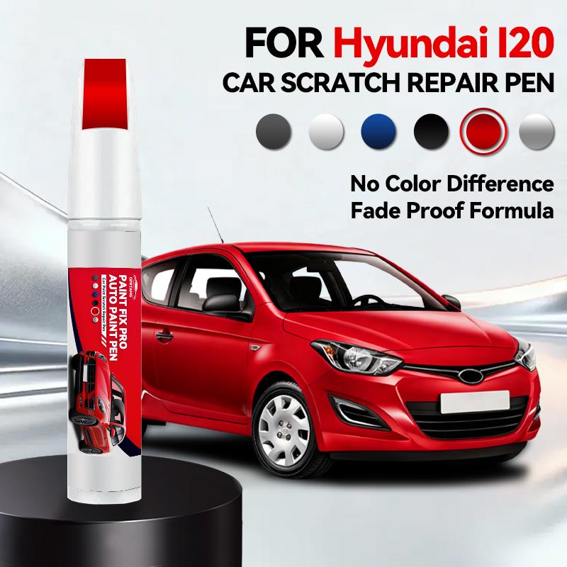 For Hyundai I20 Paint Repair Pen Touch Up Scratch Remover DIY Auto Accessories Black White Blue Silver