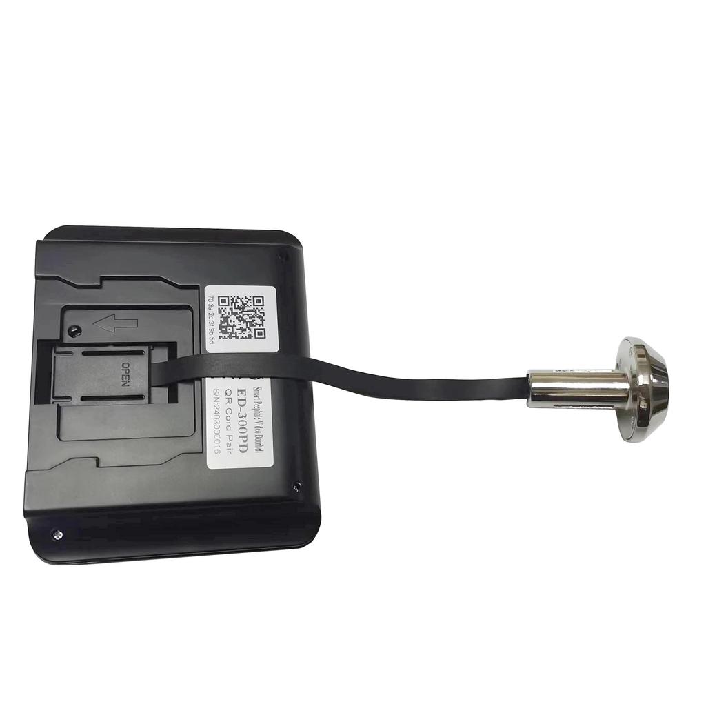 Wifi Indoor Camera 1080P Tuya Peephole Doorbell PIR Motion Detection Door Viewer Night Vision One Way Talk 5000mAh 4.3" LCD Screen