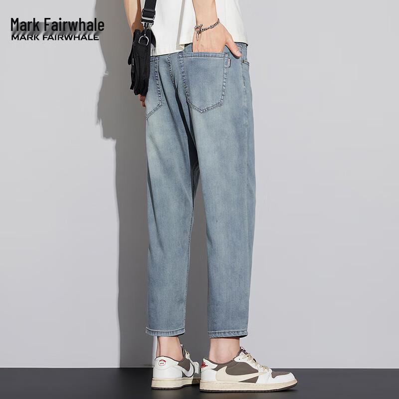 Мужские джинсы прямого кроя из смесового лиоцелла Mark Fairwhale