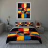 Abstract, geometric, colorful. Bedding Duvet cover sets Duvet covers Pillowcases gifts (1 * Duvet Cover 2 * Pillowcases, without duvet insert)