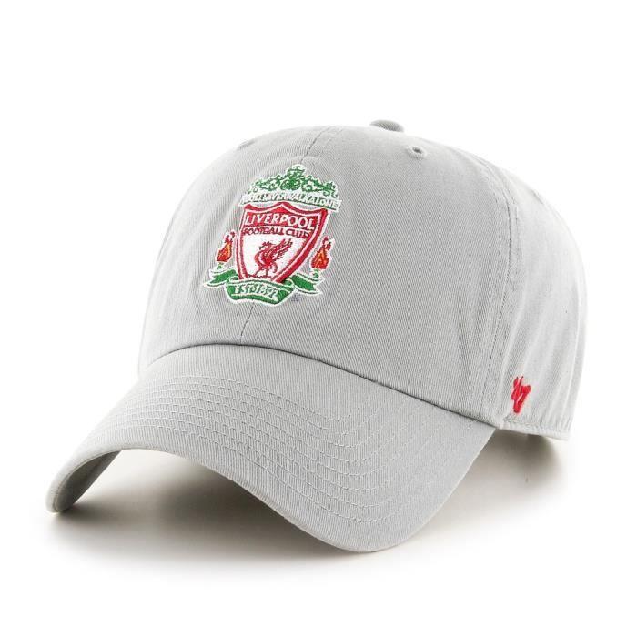 Casquette Décontractée - 47 Brand - FC Liverpool - Gris - 100% Coton - Unisexe