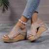 Women Wedges Sandals  New Summer Platform Sandals Women Peep Toe Elegant Luxury Designer Shoes for Woman Sandalias De Mujer
