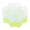 Portable Plastic Pill Storage Box With Independent Opening Design Four-Leaf Clover 4 Grids Pill Organizer Drug Separation Box