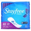 Stayfree, классические, супердлинные прокладки, без отдушек, 22 упаковки