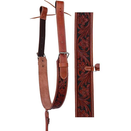 Horse Western Leather Complete Flank Cinch Set Rear Flank Back Cinch Girth Saddle Billets TACK Horse Cinches (Leather)