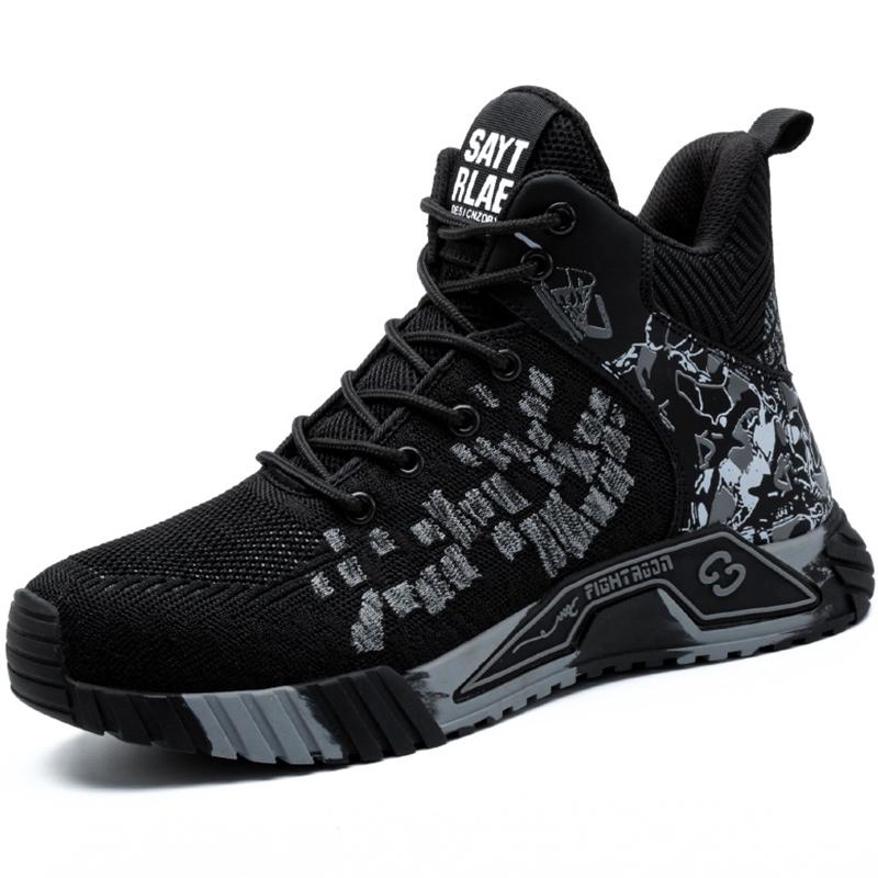 Рабочие защитные ботинки для мужчин и женщин. Рабочая обувь. Защитная обувь со стальным носком. Легкие неразрушимые ботинки. Рабочие кроссовки с защитой от проколов. Мужская строительная обувь.