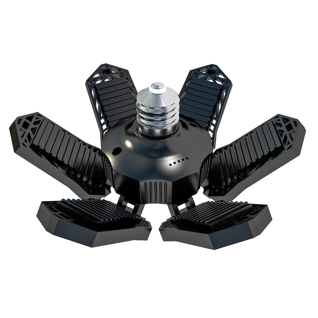 Светодиодные светильники для гаража - мини-потолочные светильники с 6 регулируемыми панелями, деформируемый вентилятор, потолочный светильник, 100-265 В