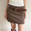 Vintage Women Rivet Belt Maillard Punk Style Belt Adjustable Wide Leather Waistband  Men
