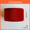 Christmas Velvet Ribbon With Solid Color Design For Scrapbooking And Decor Gift