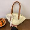 Women Braided Basket Clutches Bag Large Straw Portable Shoulder Bag Summer Beach Purses Shopper Satchel Premium