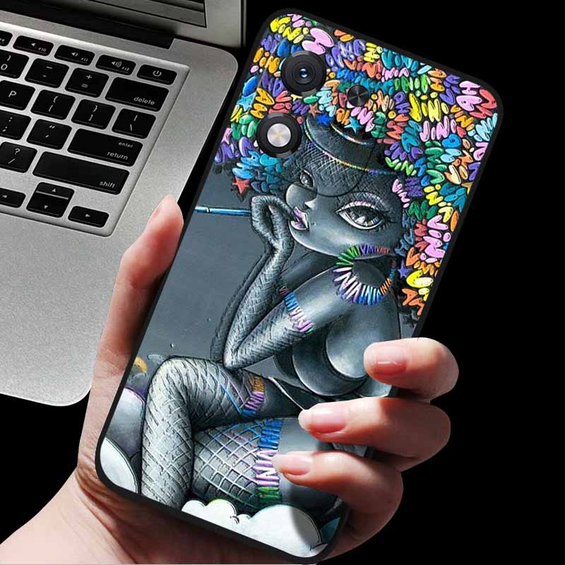 For Honor X70i 5G ABR-AN00 3D Relief Flower Emboss Soft Silicone Back Cover For Honor X70i X70i 5G Relief Emboss Case Honor X70i