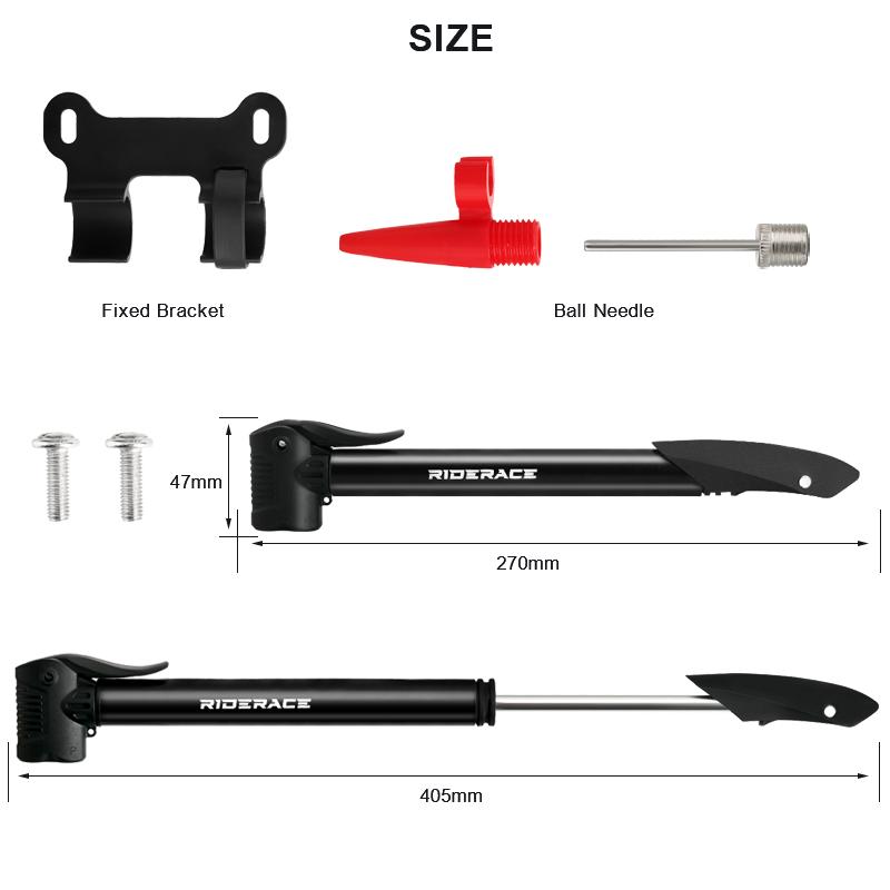 Портативный велосипедный насос для накачивания шин горного велосипеда, ручной воздушный насос, клапан Scharder Presta, надувные аксессуары для баскетбола и велоспорта