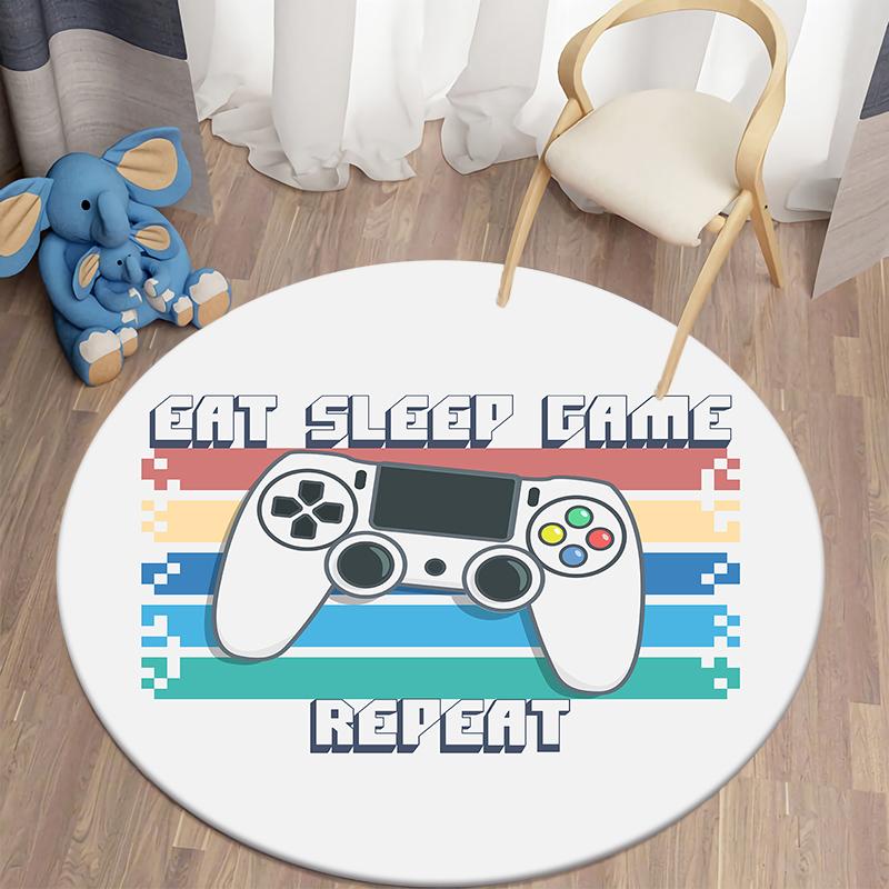 Детский ковер для мальчиков и девочек, коврик для ванной, гостиной, домашнего декора, ковер, игровой круглый ковер, игровой контроллер, детский игровой ковер