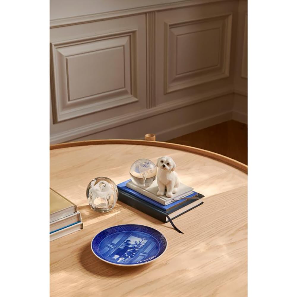 [Официально импортировано] Тарелка Royal Copenhagen 2024 года издания «Предвкушение Рождества», диаметр примерно 18 см, синяя, 1070754