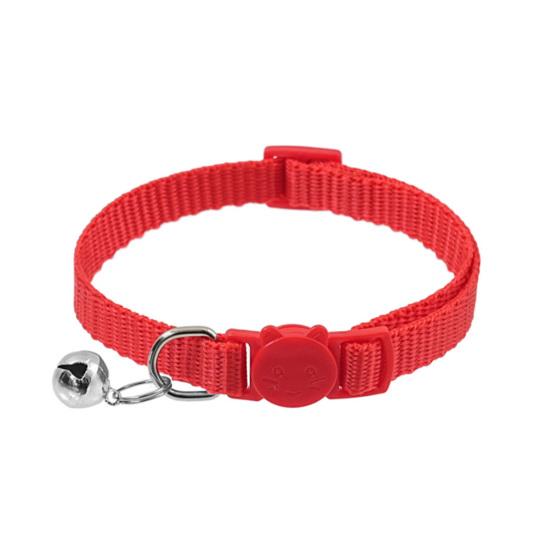 Ошейник для кошек с колокольчиком, мягкий, безопасный ошейник для кошек с быстросъемной пряжкой, регулируемый нейлоновый ошейник для кошек и щенков