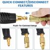2025 Trend Brass Quick Connect Coupler And Plug Universal 1/4" NPT For Air Fittings Kit High Flow Industrial For Air Compressors