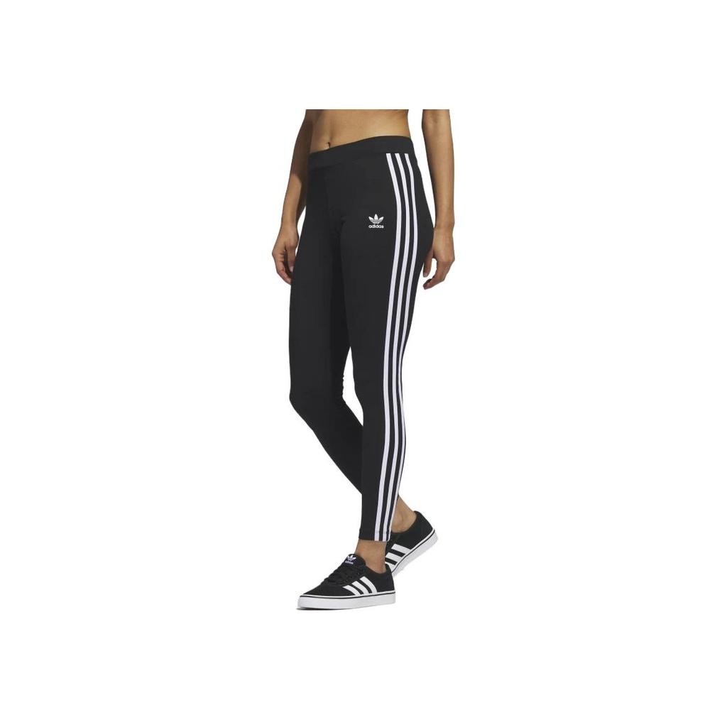 Adidas Striped Slim Fit Casual Pants Women Bottoms Black HD2350-001