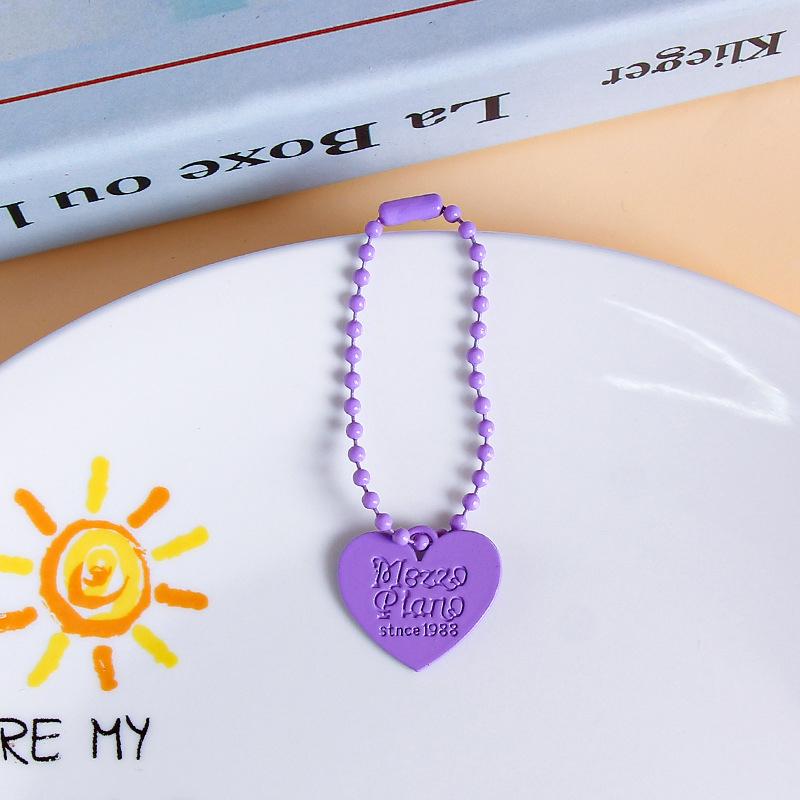 Прочный красочный брелок в форме сердца, креативный милый брелок в форме сердца, кавайный рюкзак, украшения, аксессуары, подарки