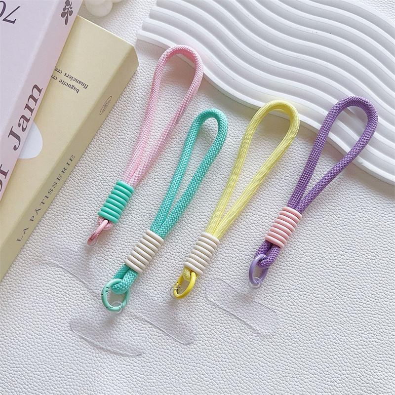 Ремешок для мобильного телефона, подвесной шнур с кольцом-цепочкой и накладным ремешком на запястье для чехла для мобильного телефона, брелок с веревкой